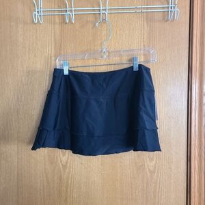 Black Swim Mini Skirt Cover Up